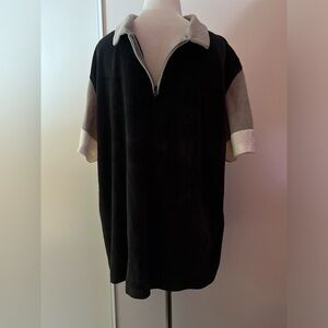 Alfani Stretch Terry Colorblock Mens Polo Top Sz XL